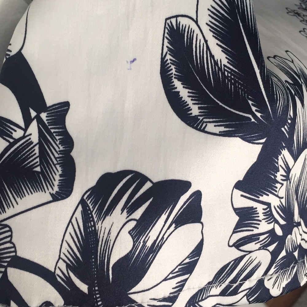 Traditional Cheongsam Short Chinese Blu/Wht Dress - Picture 6 of 7